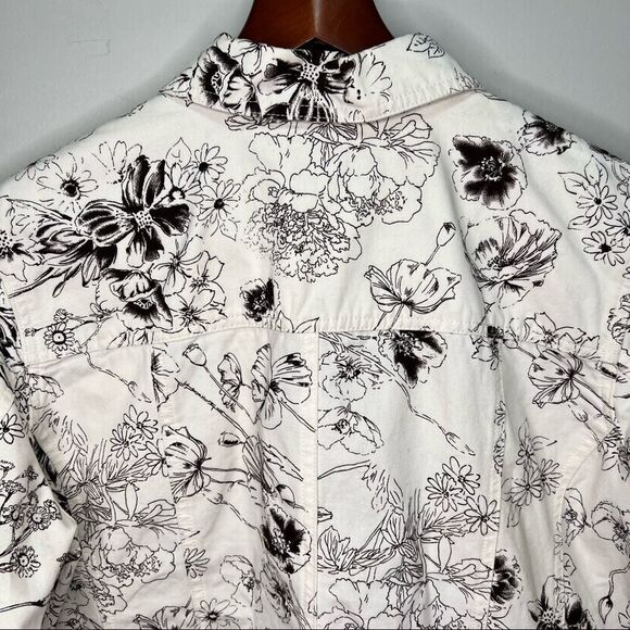 Northern Reflections Floral Denim Jacket Size Large - Picture 4 of 6